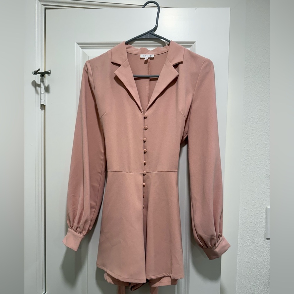 TCEC Blush Button-Up Blouse